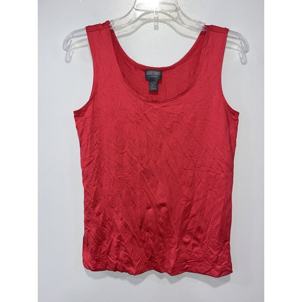 Additions By Chicos Sleeveless Tank Top, Size 0 Small, Red‎